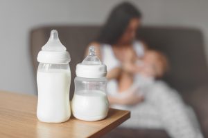 Breastfeeding is hard! If it's something you know you want to do, keep trying to see if your milk supply goes back up.