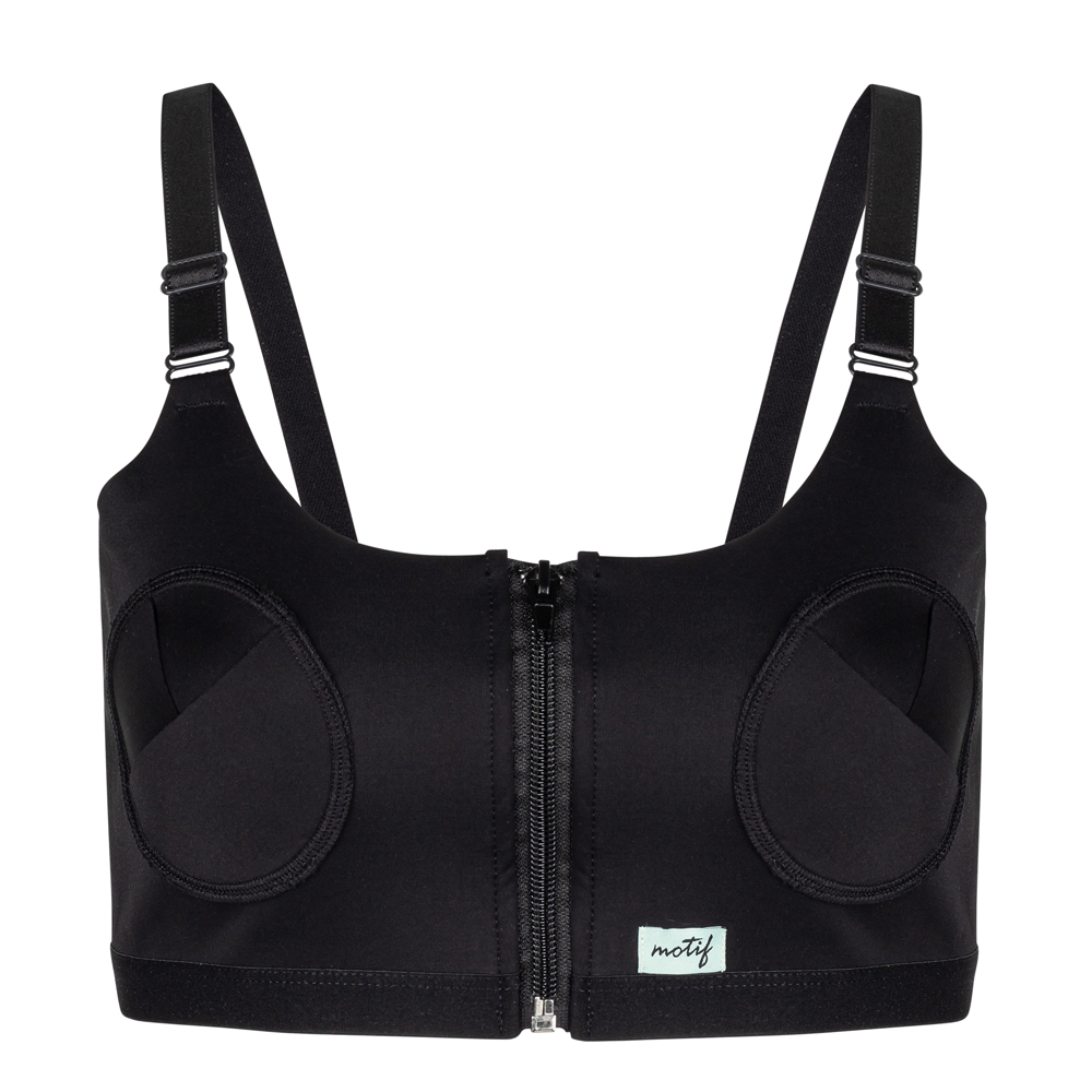  Hands Pumping Bra, Black Comfortable Breathable Breast