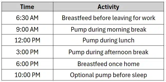 Back-to-Work Schedule: Staying Connected While Apart

This one’s ideal for moms returning to work. Pumping during breaks helps maintain supply and avoid discomfort while you’re away from your baby.